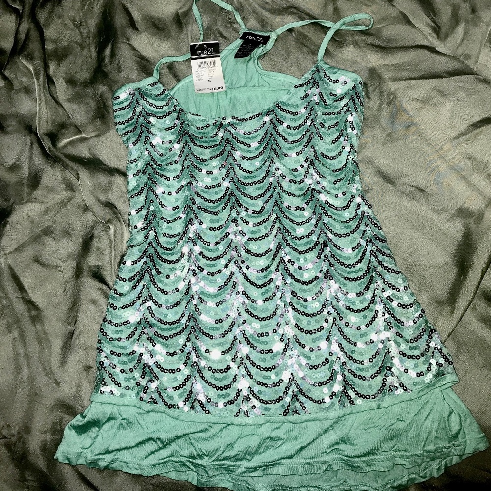 Sequin Tank Top.